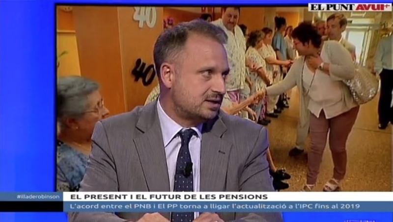 Participo a L'Illa de Robinson per parlar de Pensions. 