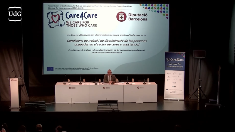 La meva conferència a la Diputació de Barcelona sobre les condicions de treball al sector assistèncial o de cures 