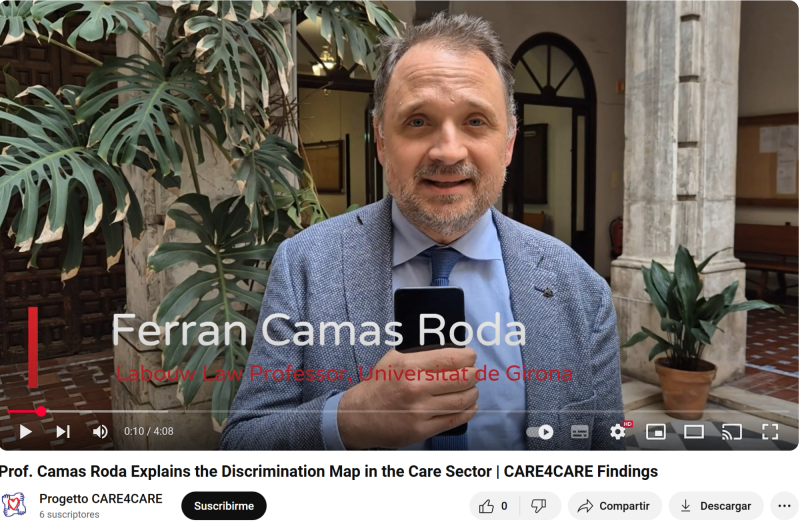 Entrevista (en català) sobre el treball de recerca que es realitza en el marc del Projecte Horizon Europe Care4Care, Cuidem a les persones que cuiden (2023-2025) 