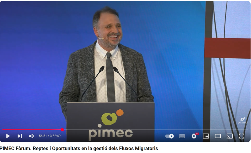 Ponència presentada a la PIMEC el 12 de març de 2025 sobre reptes en matèria d'immigració 